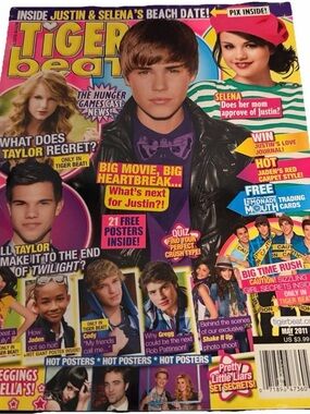Tiger Beat Magazine May 2011 Justin Bieber